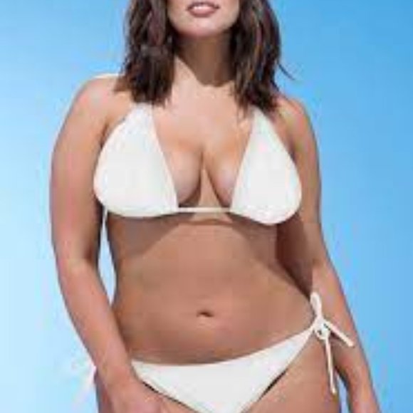 Ashley Graham x Swimsuits For All Icon White Bikini - Picture 2 of 6